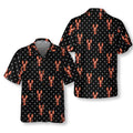Red Lobster With Dot Hawaiian Shirt, Funny Lobster Shirt For Adults, Lobster Print Shirt