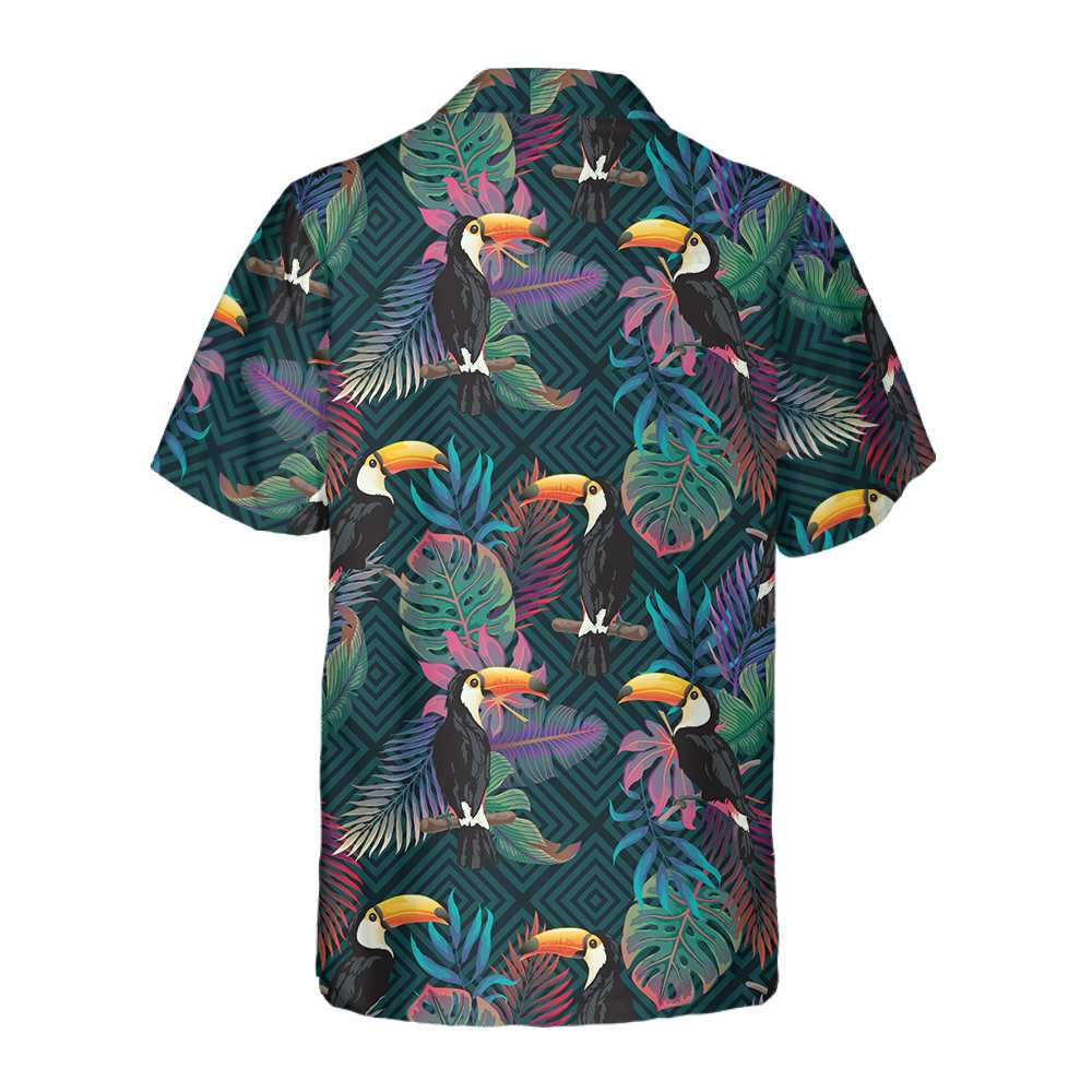 Summer Exotic Pattern With Toucan Bird Hawaiian Shirt, Tropical Toucan Shirt, Toucan Hawaiian Shirt For Men And Women