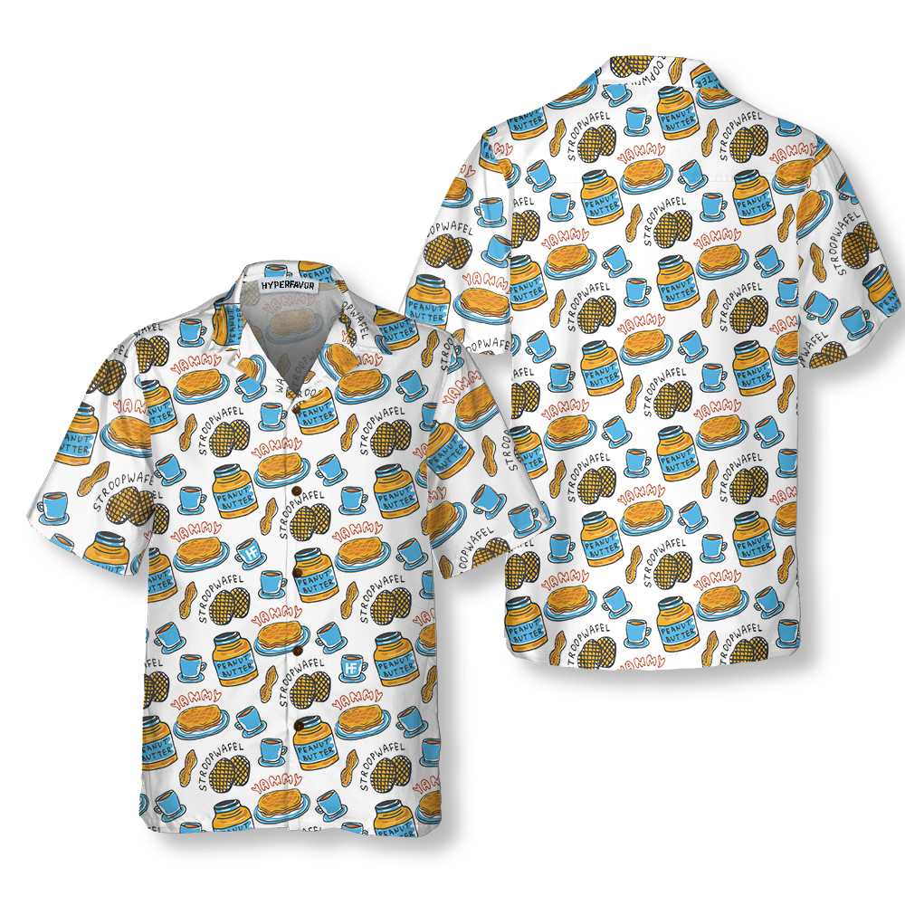 Yammy Peanut Butter Hawaiian Shirt, Funny Peanut Butter Shirt, Gift For Peanut Butter Lovers