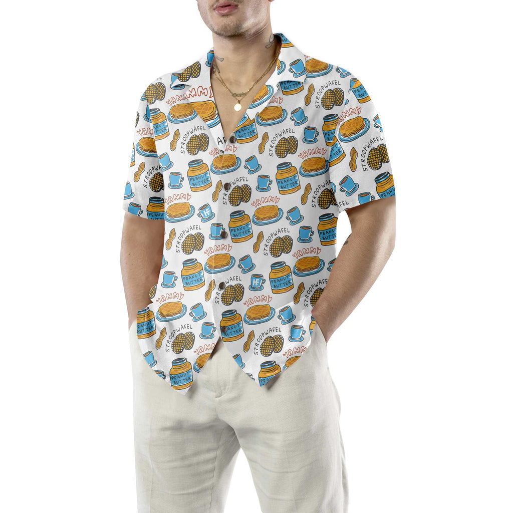 Yammy Peanut Butter Hawaiian Shirt, Funny Peanut Butter Shirt, Gift For Peanut Butter Lovers