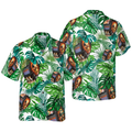 Skull Welder Helmet Tropical Hawaiian Shirt