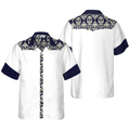 Ornamental Skull Seamless Pattern Hawaiian Shirt