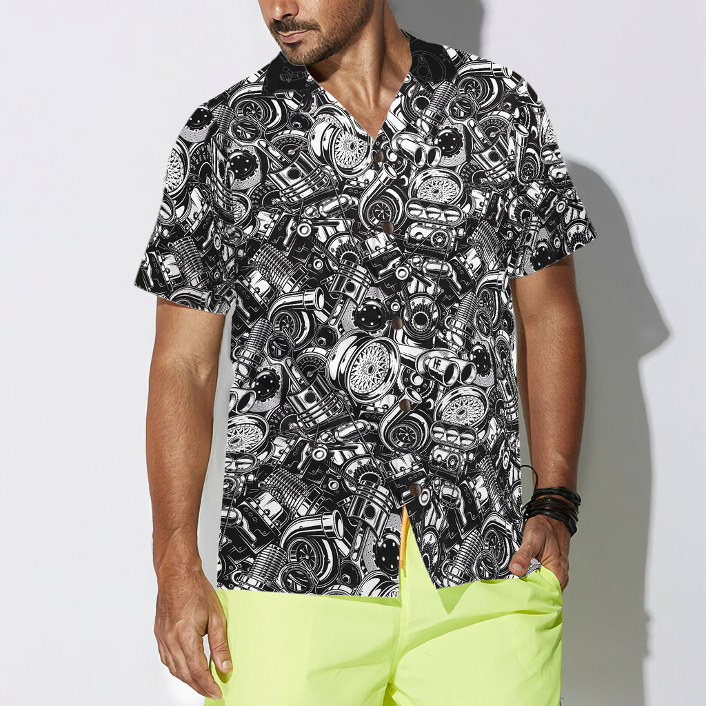 Repair Even Dead On Dark Background Hawaiian Shirt